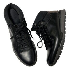 Berluti Fast Track Shearling Lined Leather Hiking Boots in Black